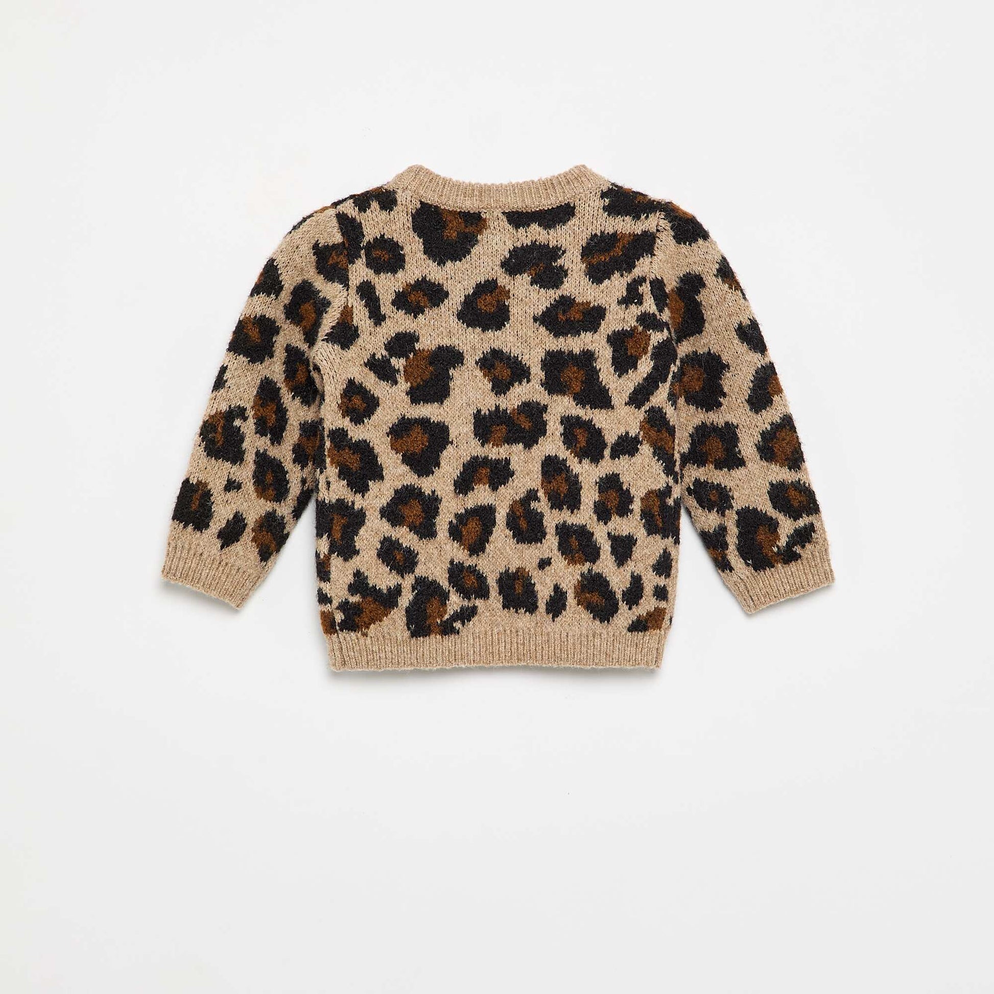 Leopard print sweater BEIGE