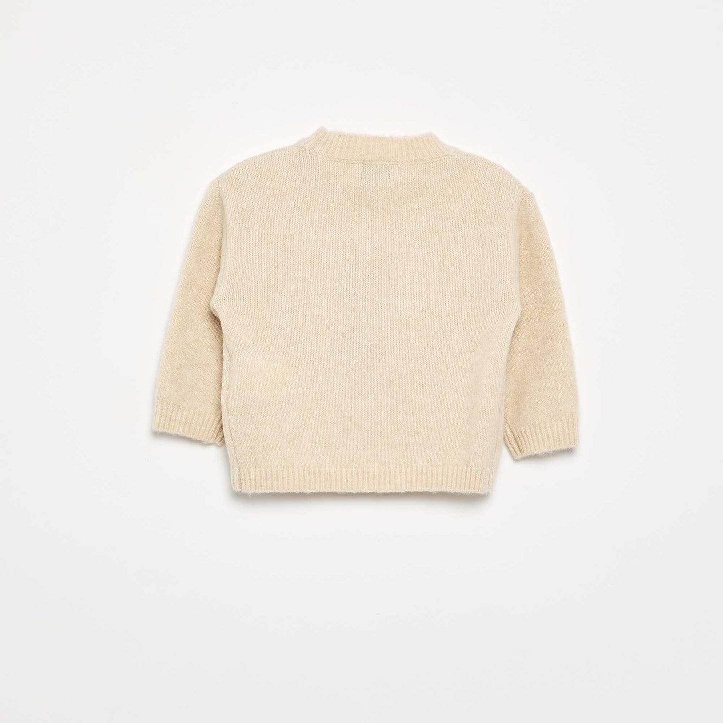 Sweater with 'heart' designs BEIGE