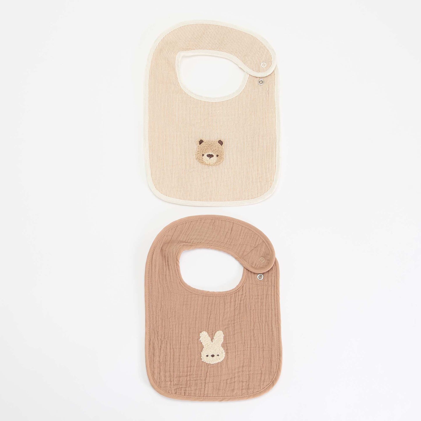 Set of 2 bibs BEIGE
