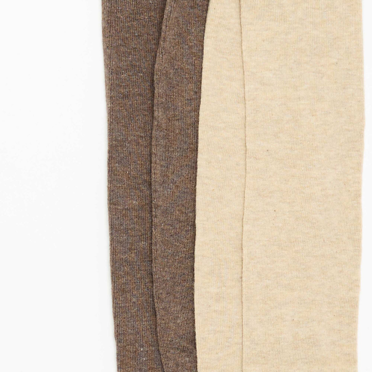2-pack of plain tights BROWN