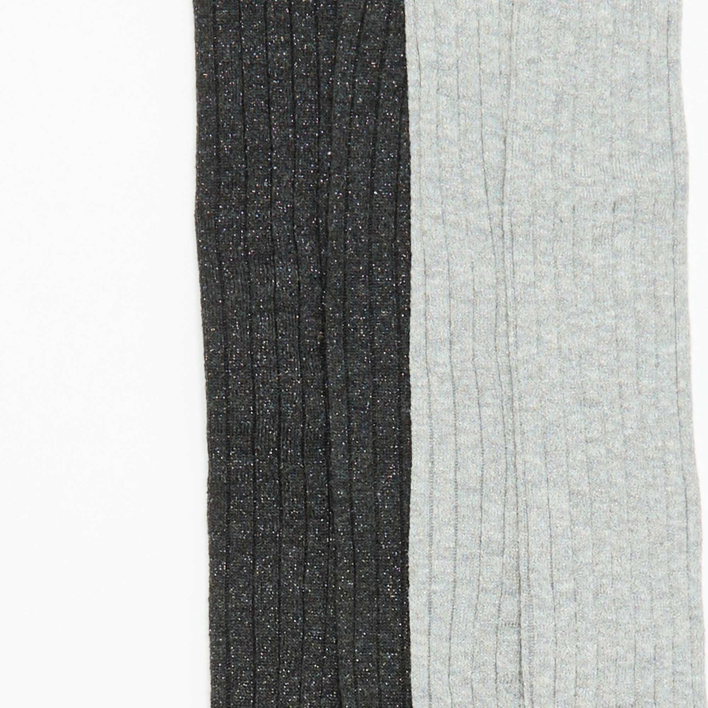 2-pack of Ribbed Tights GREY