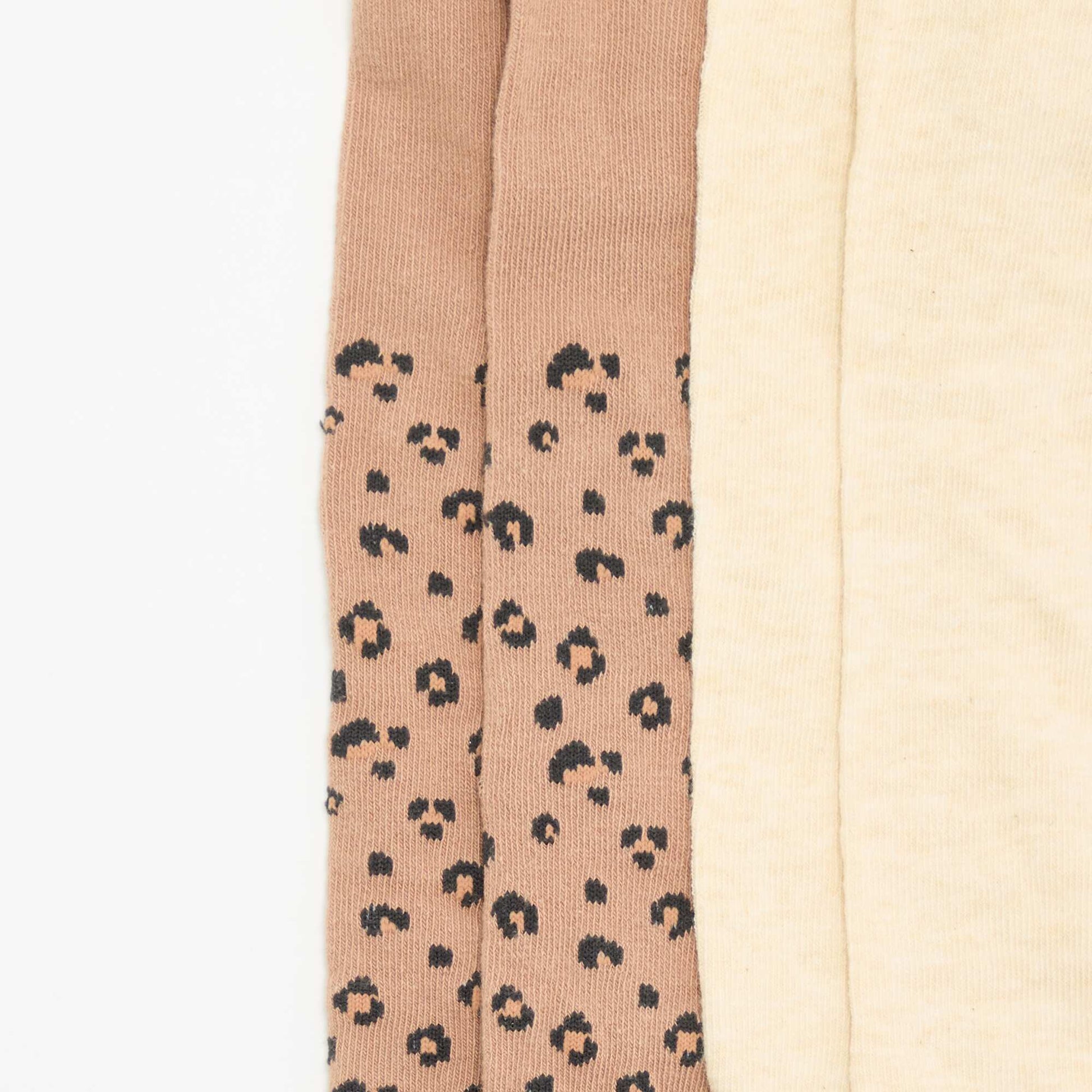 Pack of 2 Fancy Tights BROWN