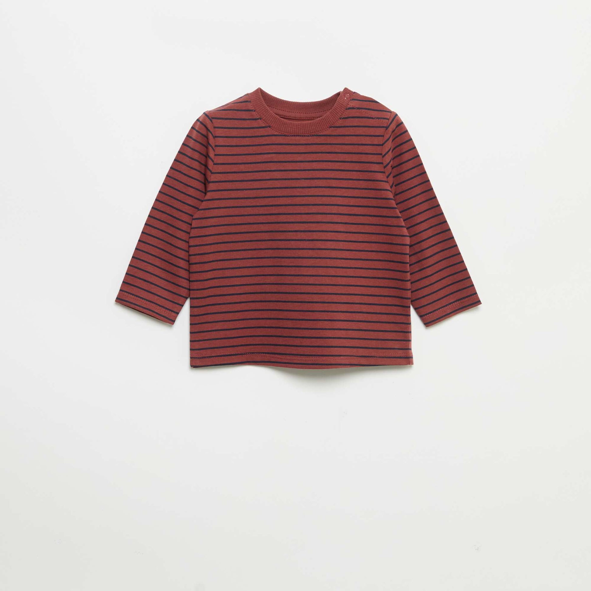 Pack of 2 Long-Sleeved T-shirts BROWN