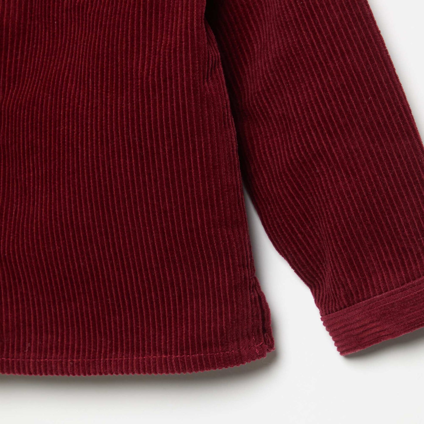 Long-sleeved corduroy shirt RED