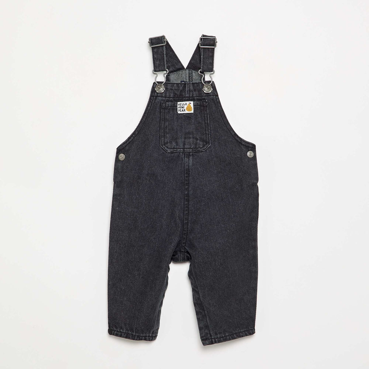 Long Overalls with Chest Pocket GREY