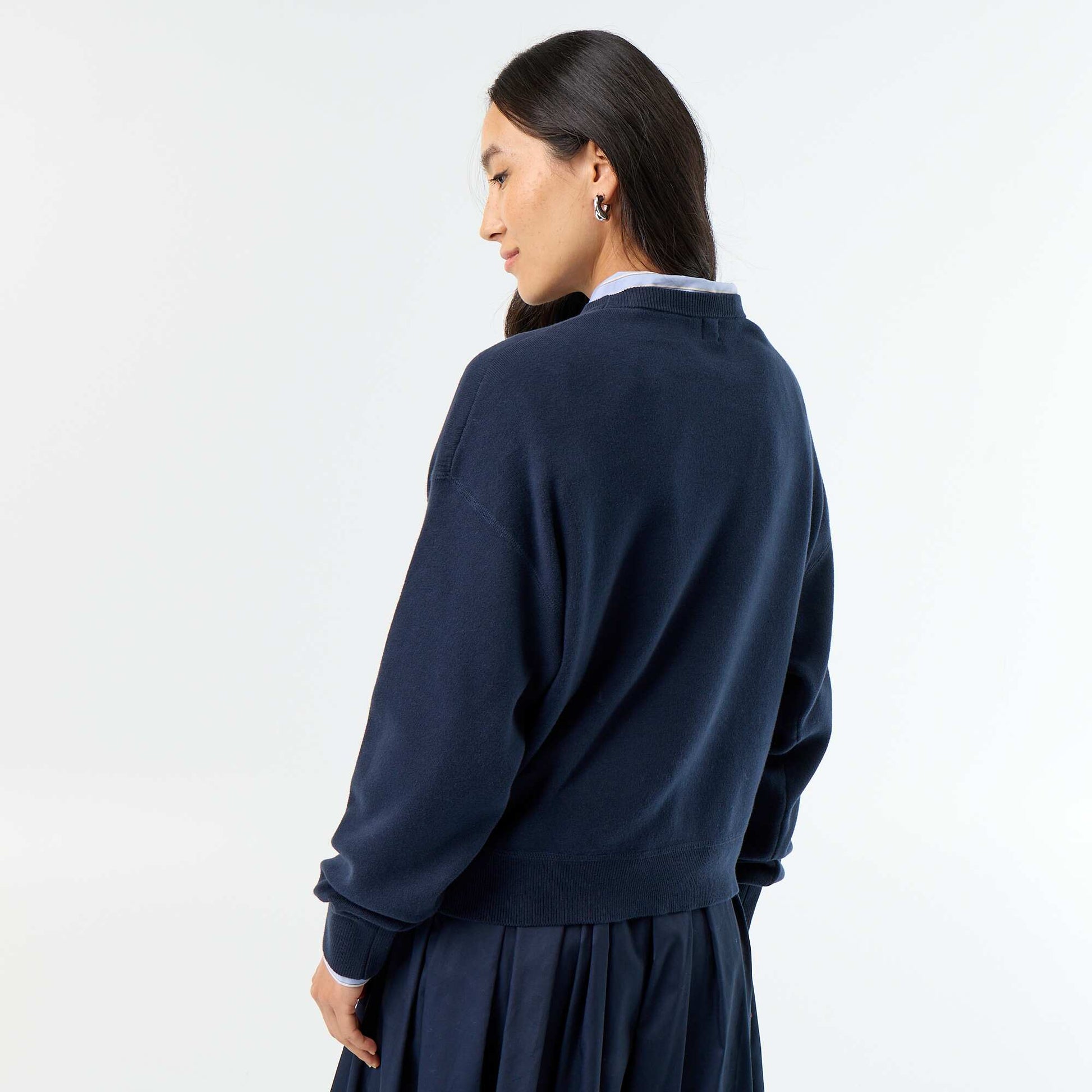 Colorful thick cotton sweater BLUE
