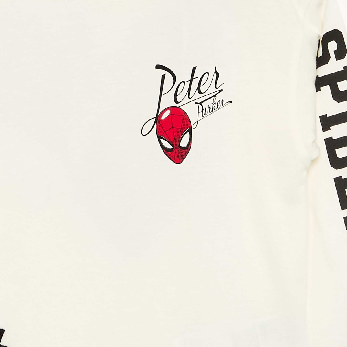 Long-sleeved 'Marvel' 'Spider-Man' T-shirt WHITE