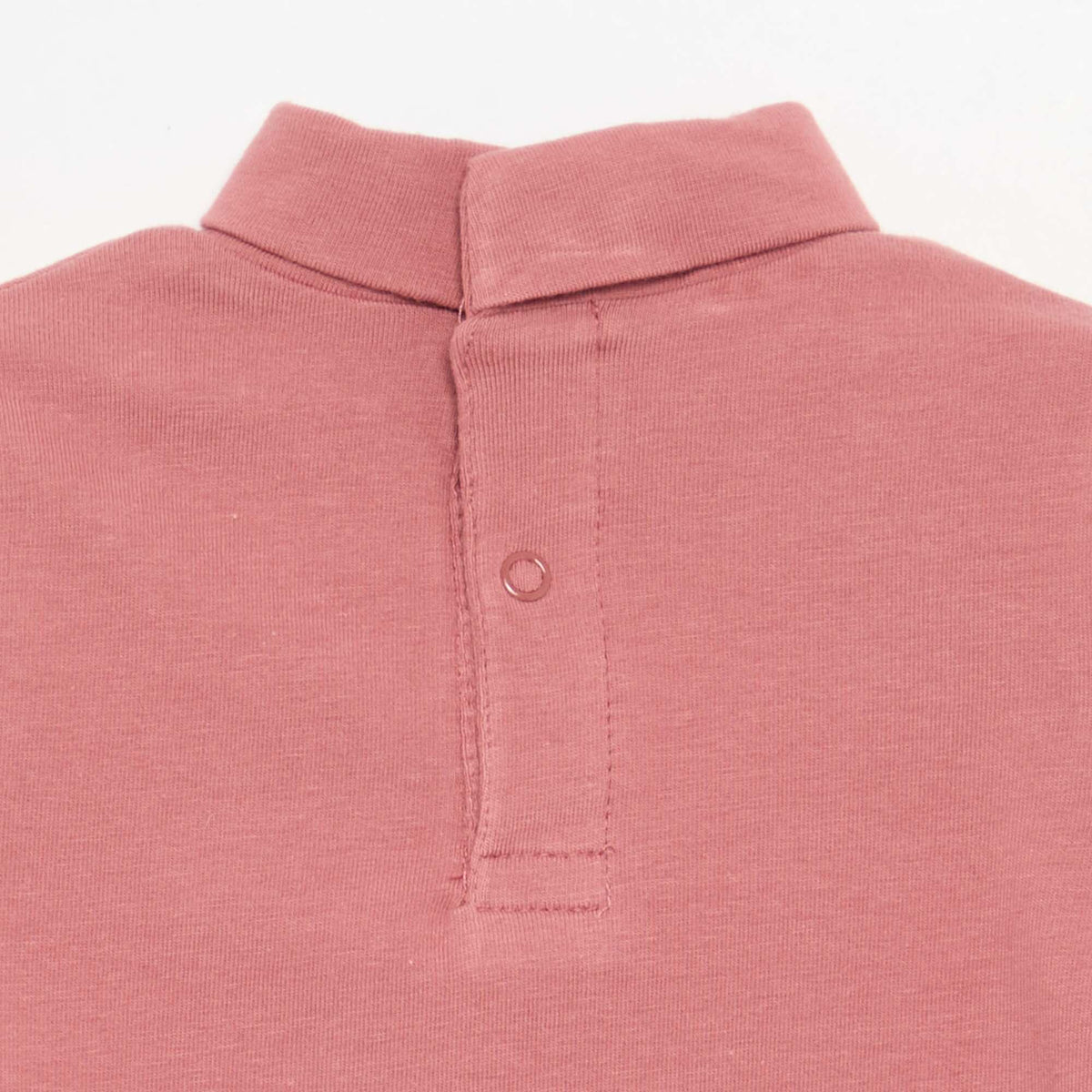 Turtleneck top with playful bow PINK