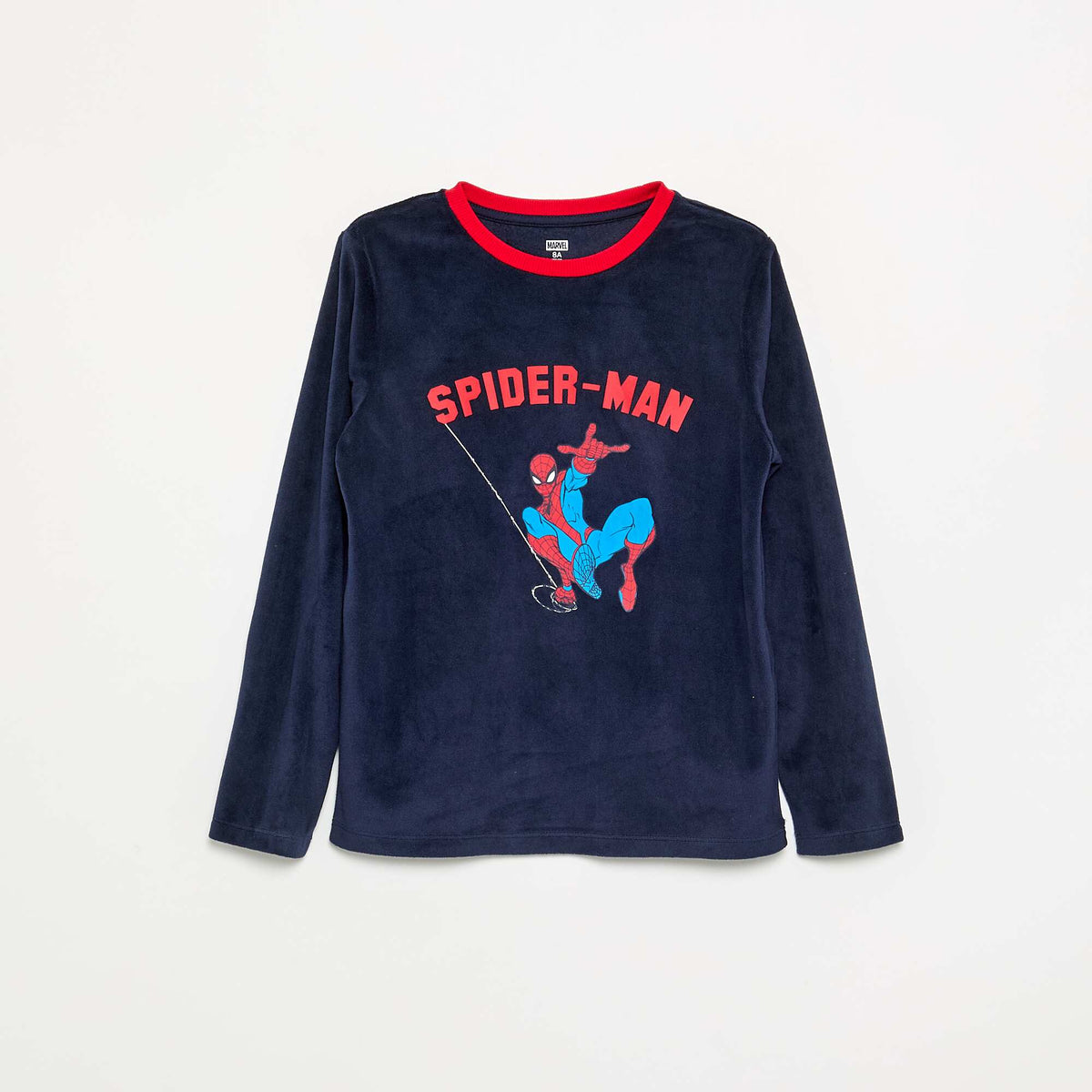 Spiderman Long Fleece Pyjama Set - 2-Piece BLUE