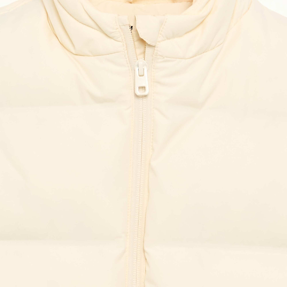 Quilted lined puffer jacket WHITE