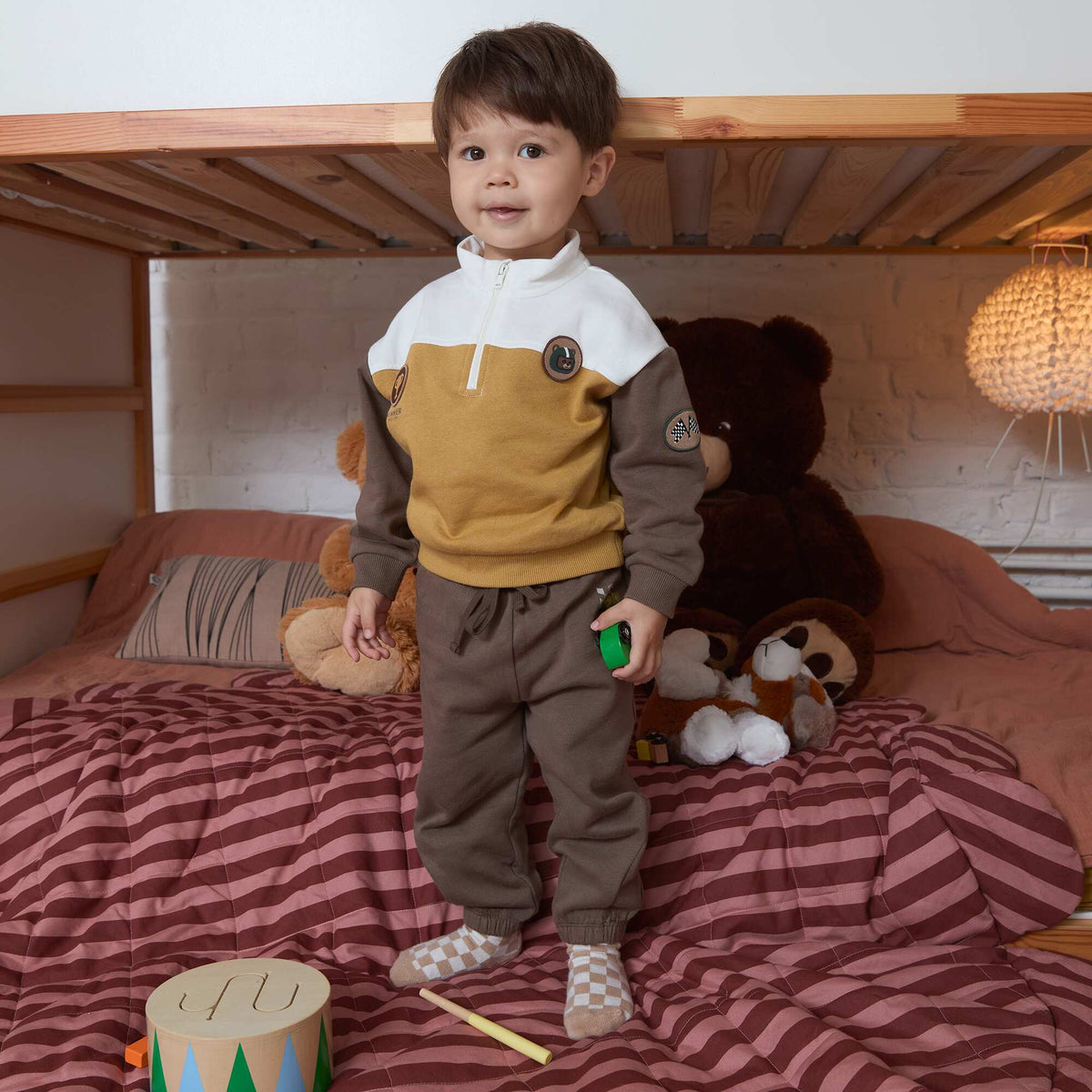 Sweatshirt and Jogging Bottoms Set YELLOW