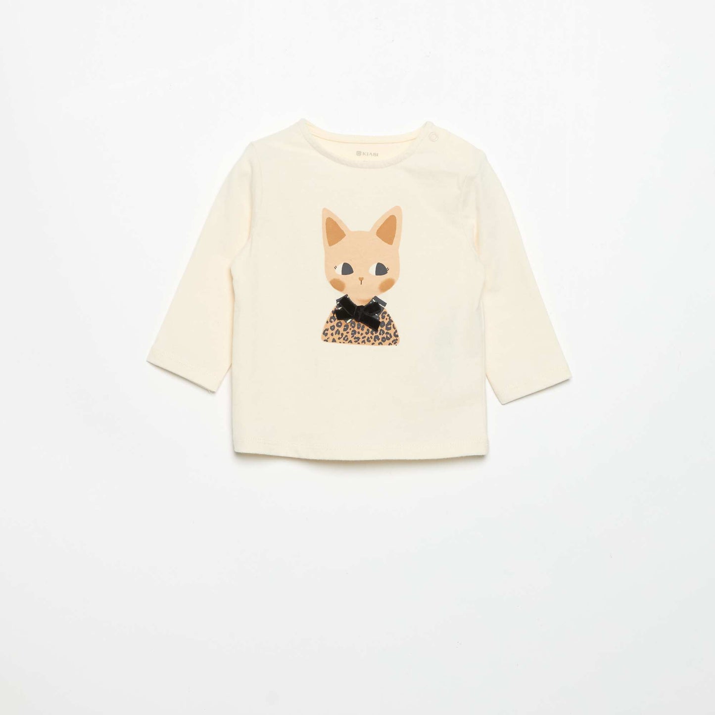 Long-sleeved jersey T-shirt WHITE
