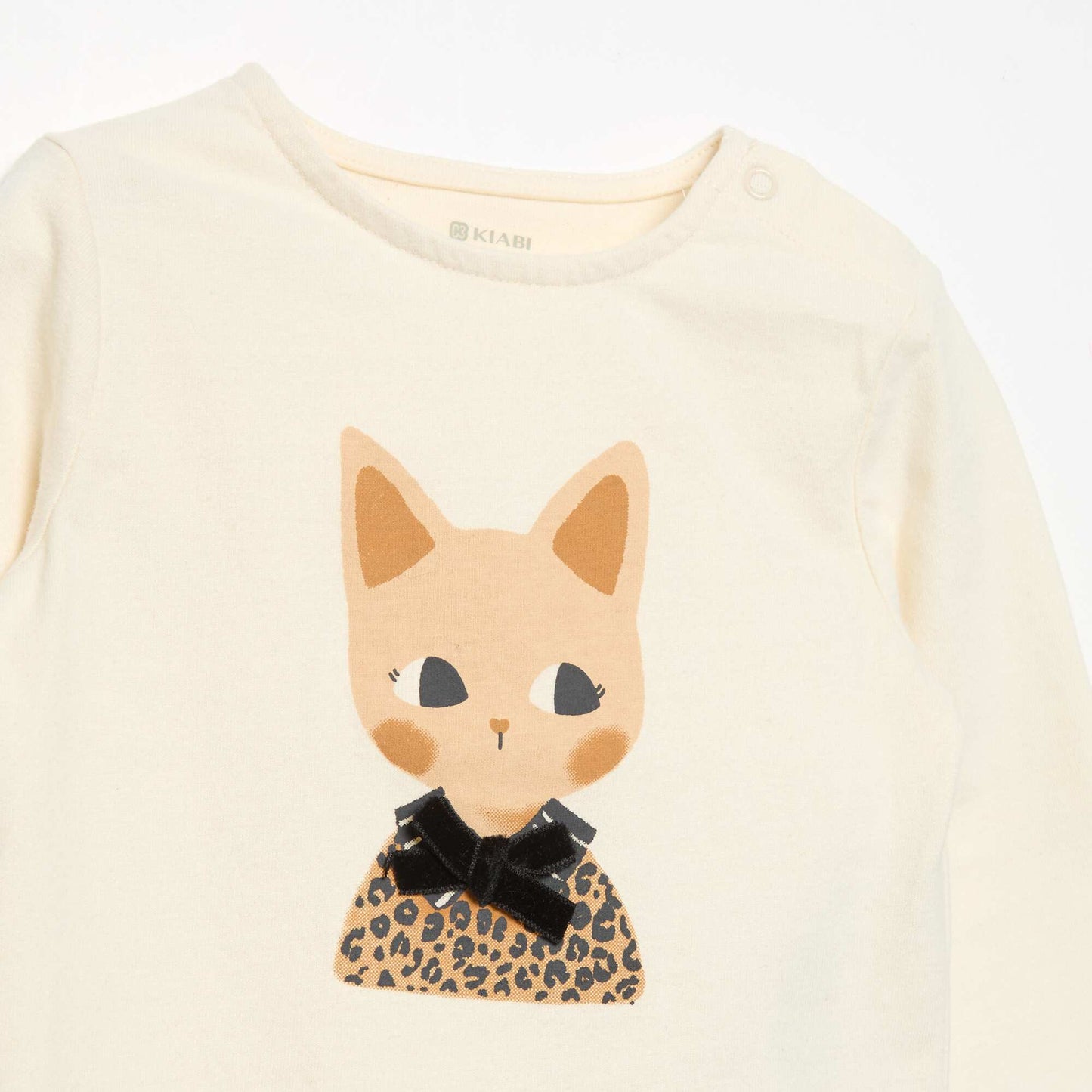 Long-sleeved jersey T-shirt WHITE
