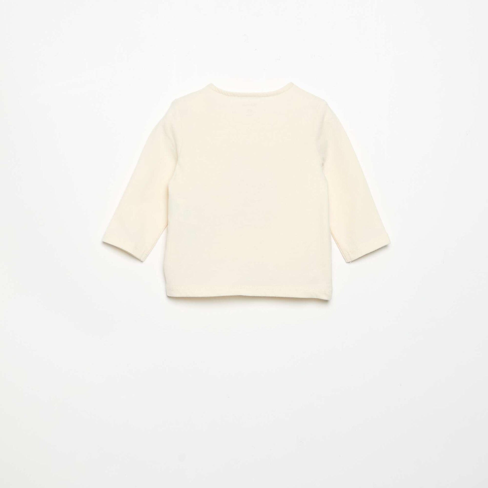 Long-sleeved jersey T-shirt WHITE
