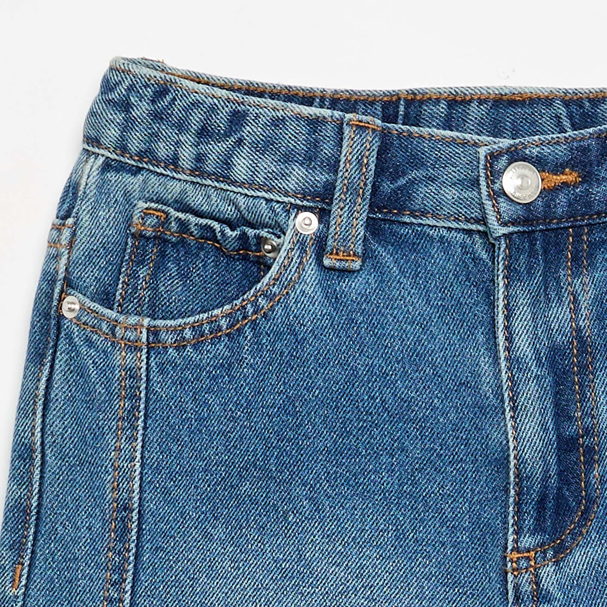Wide-leg denim pants BLUE
