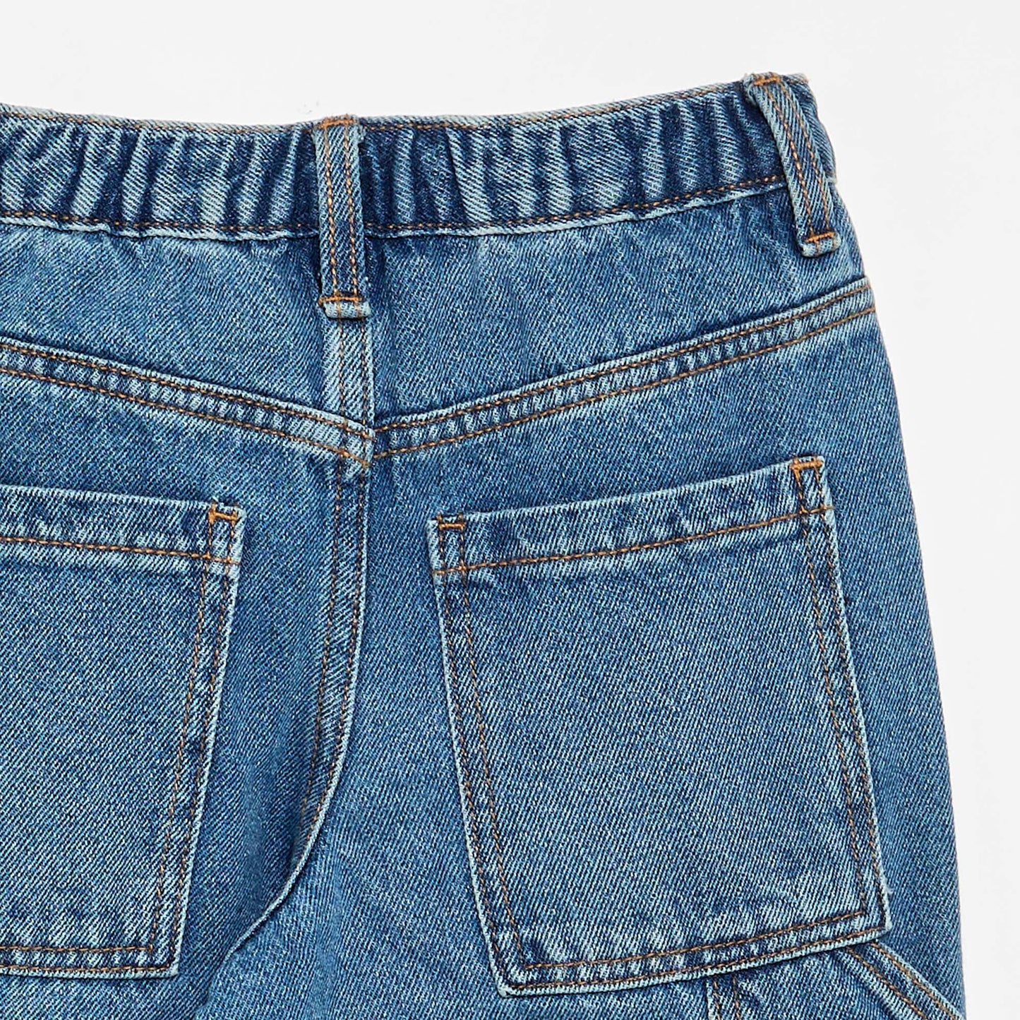 Wide-leg denim pants BLUE
