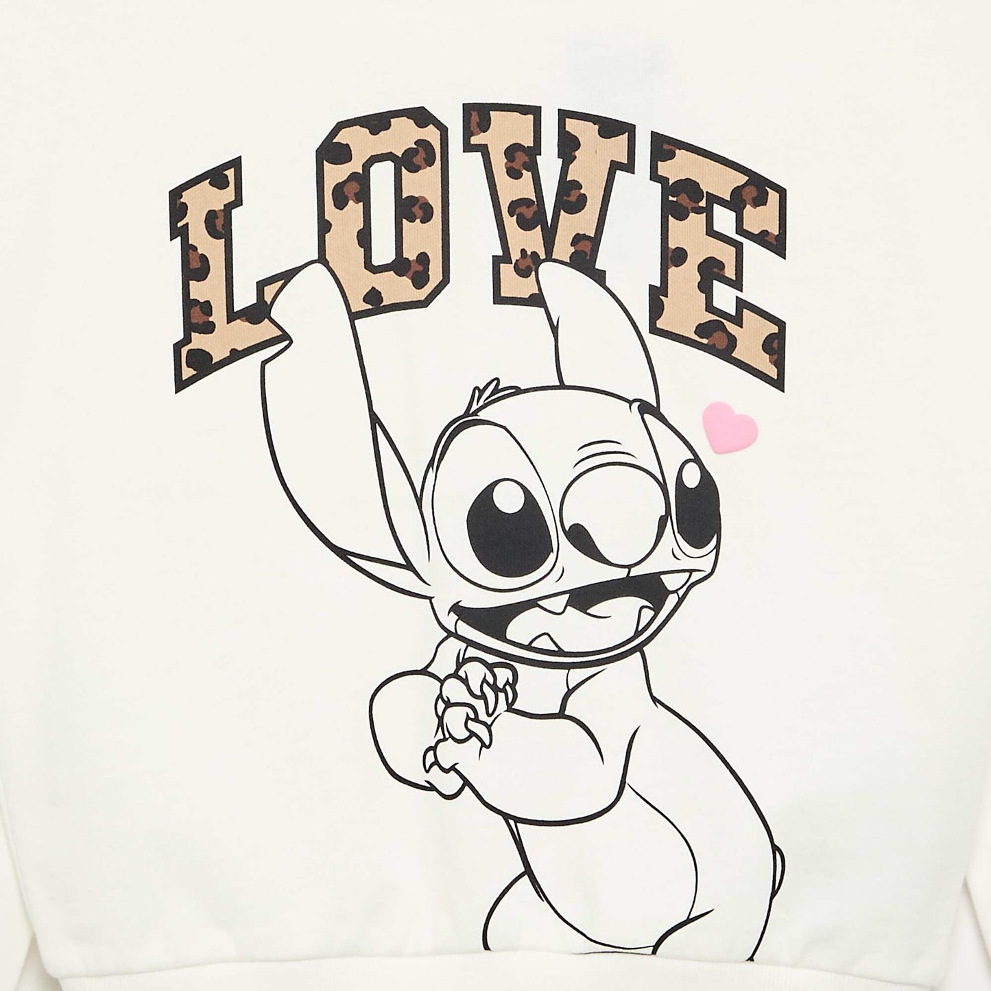 Disney-ის „სტიჩის“ კაპიუშონიანი სვიტერი თეთრი