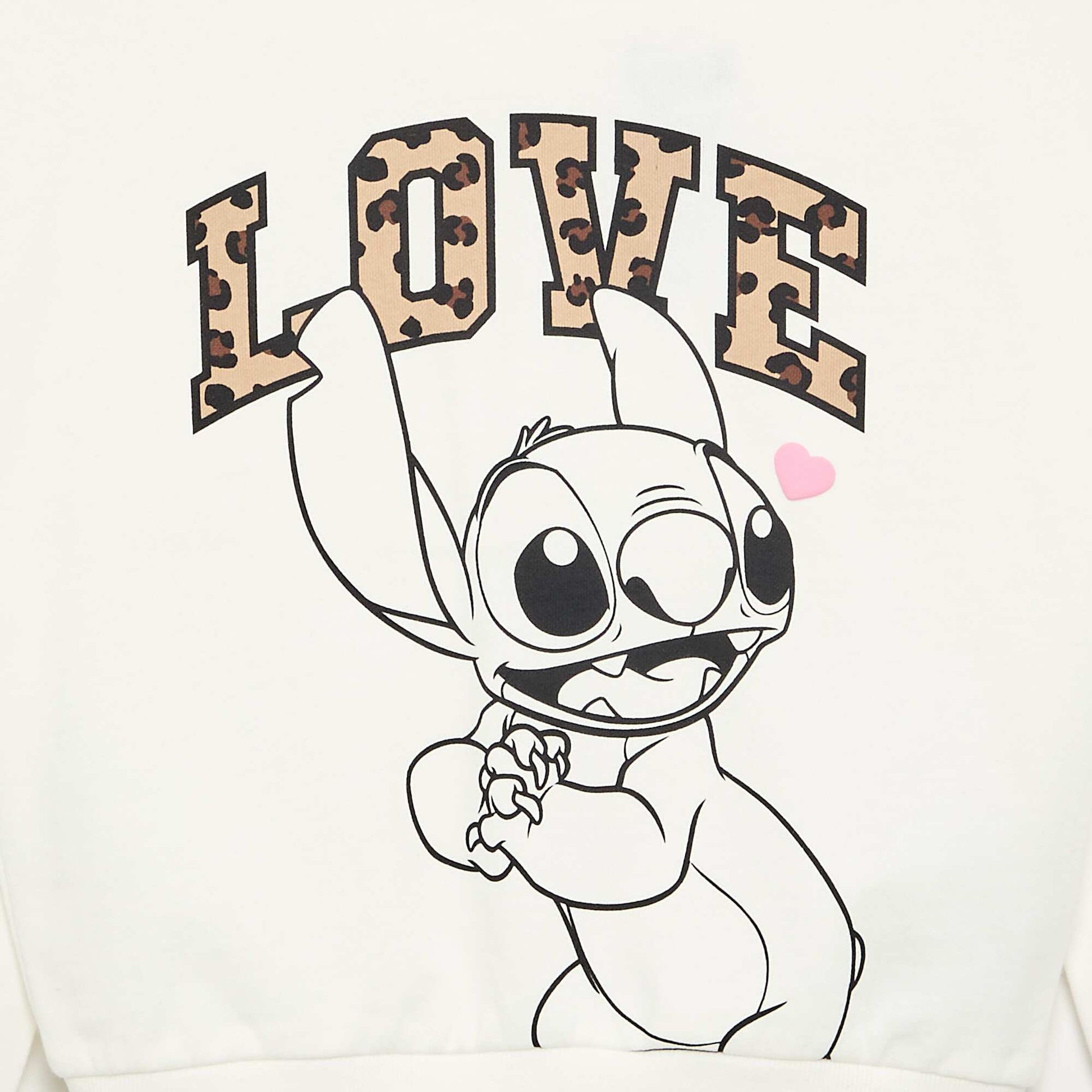 Disney-ის „სტიჩის“ კაპიუშონიანი სვიტერი თეთრი
