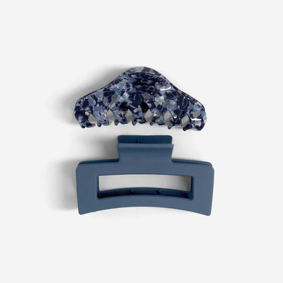 Set of 2 claw clips BLUE
