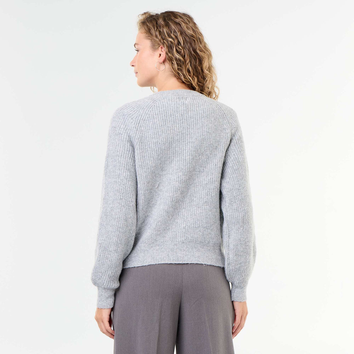 Chunky Knit Cardigan GREY