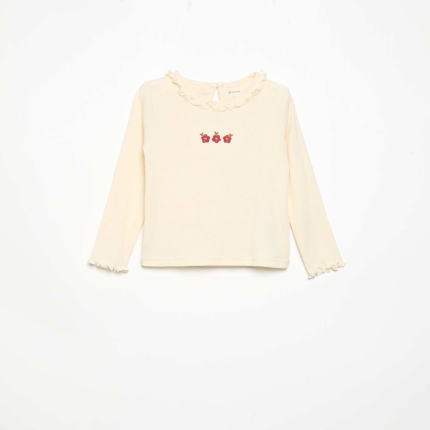 2-piece set - T-shirt + velvet trousers WHITE