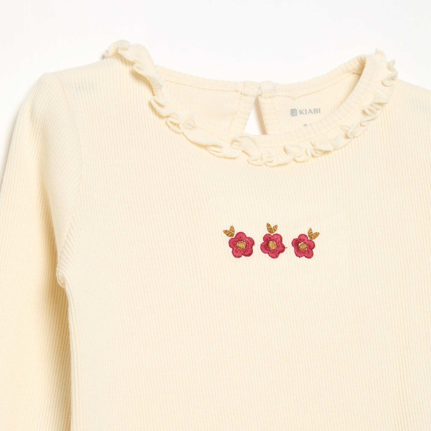 2-piece set - T-shirt + velvet trousers WHITE