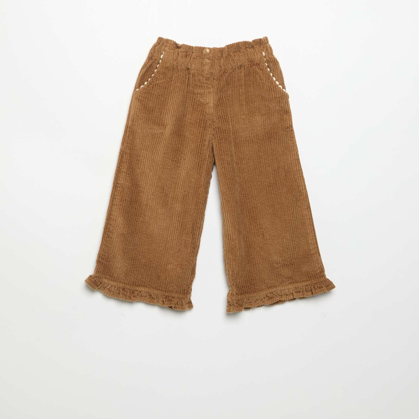2-piece set - T-shirt + velvet trousers WHITE