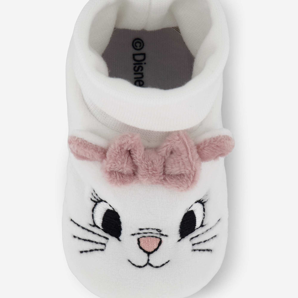 'Marie' High-Top Slippers WHITE