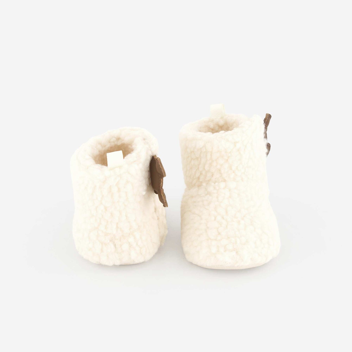 Pair of \'Disney\' Sherpa-Style Slippers WHITE