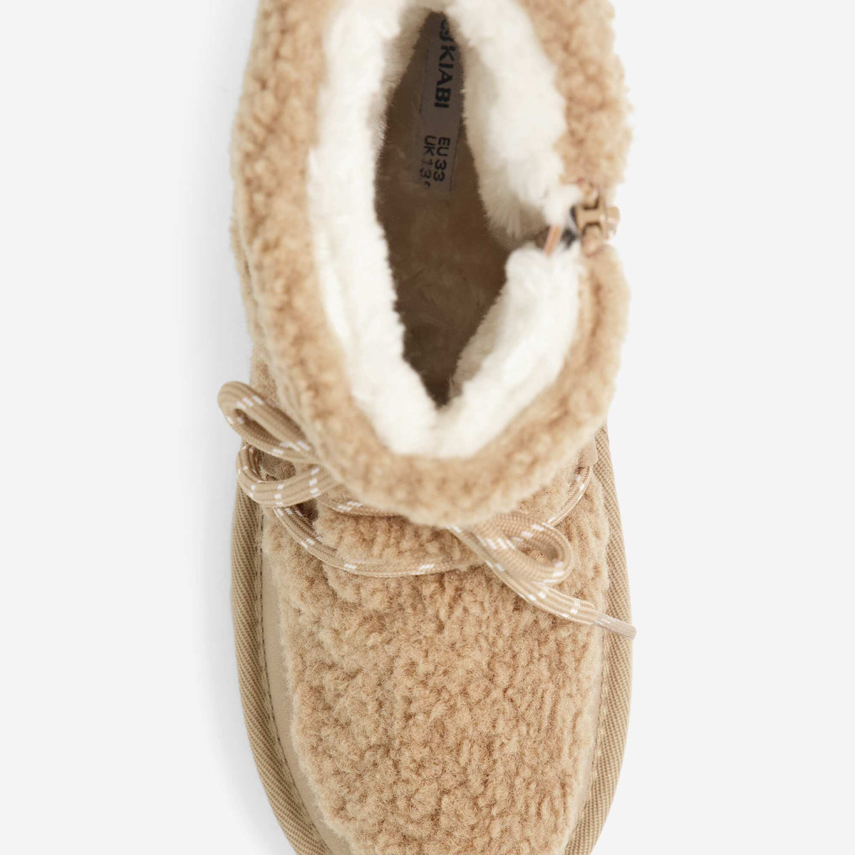 Fleece-lined mountain boots BROWN