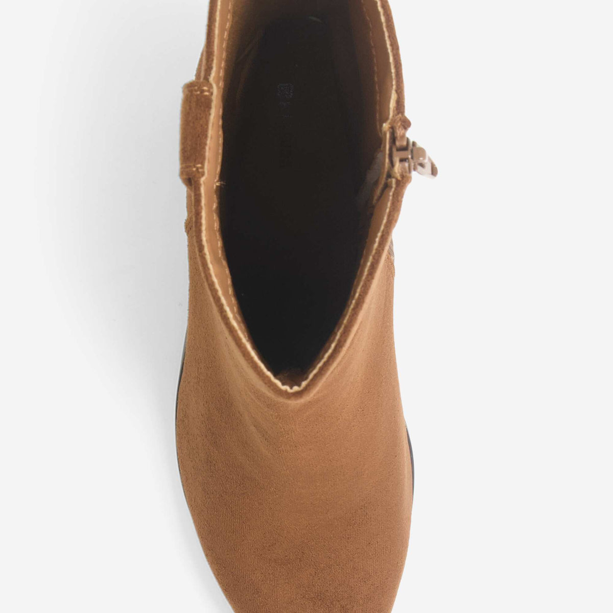 Western-style heeled boots BROWN