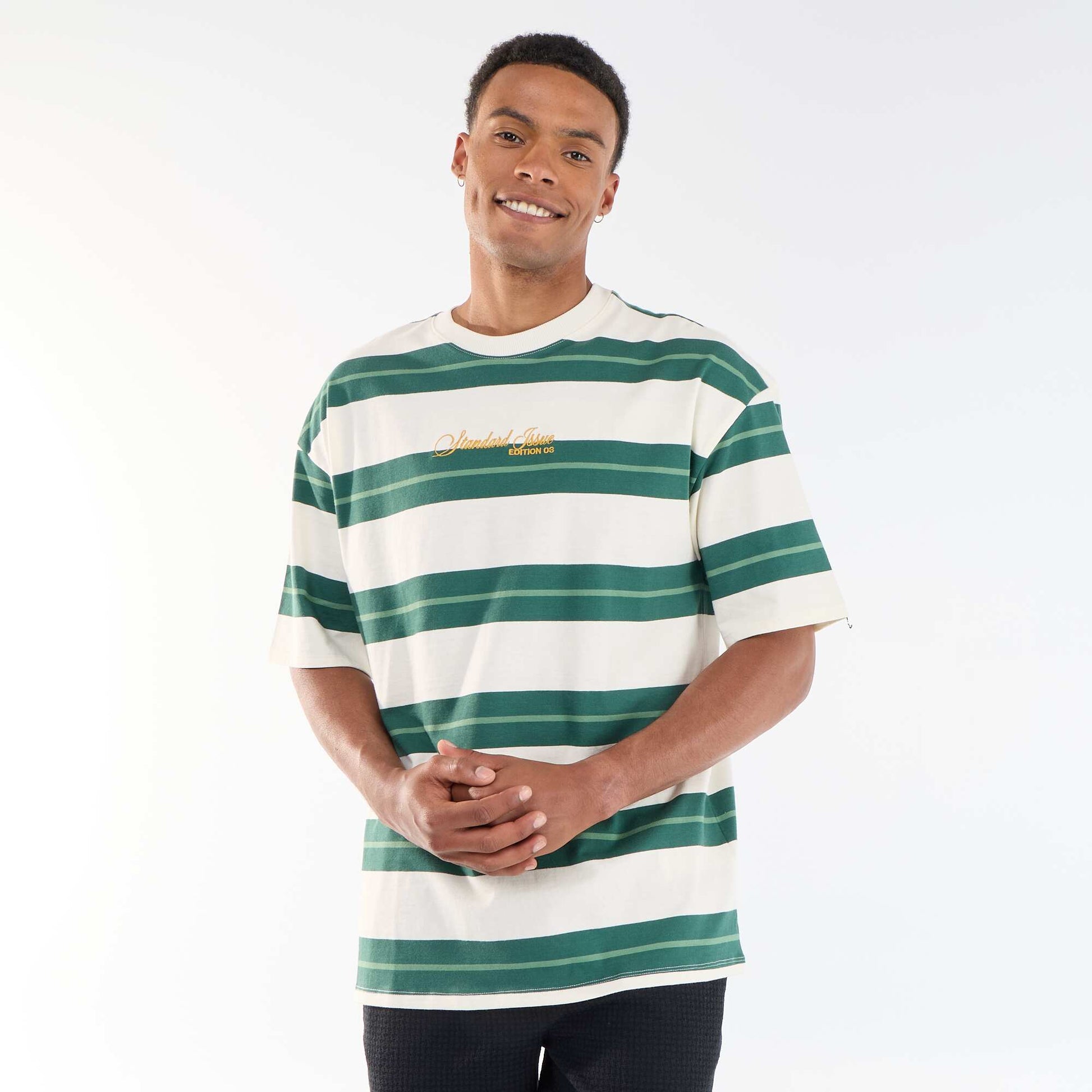 Striped Short-Sleeve T-Shirt GREEN