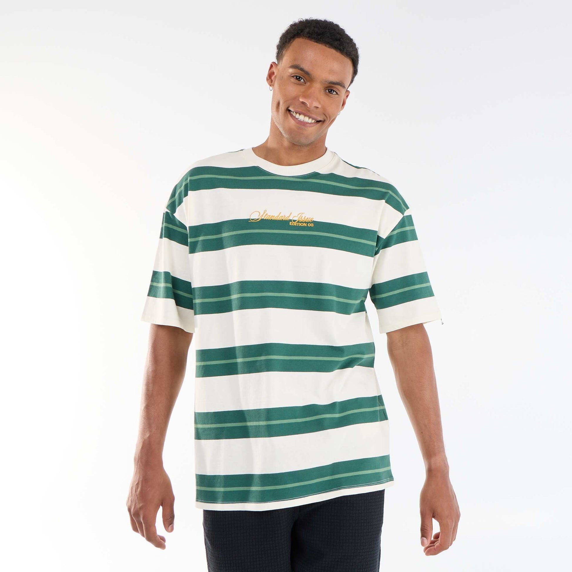 Striped Short-Sleeve T-Shirt GREEN