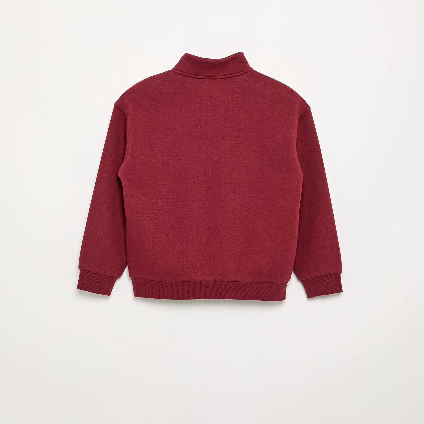 Quarter-Zip Fleece Sweatshirt RED