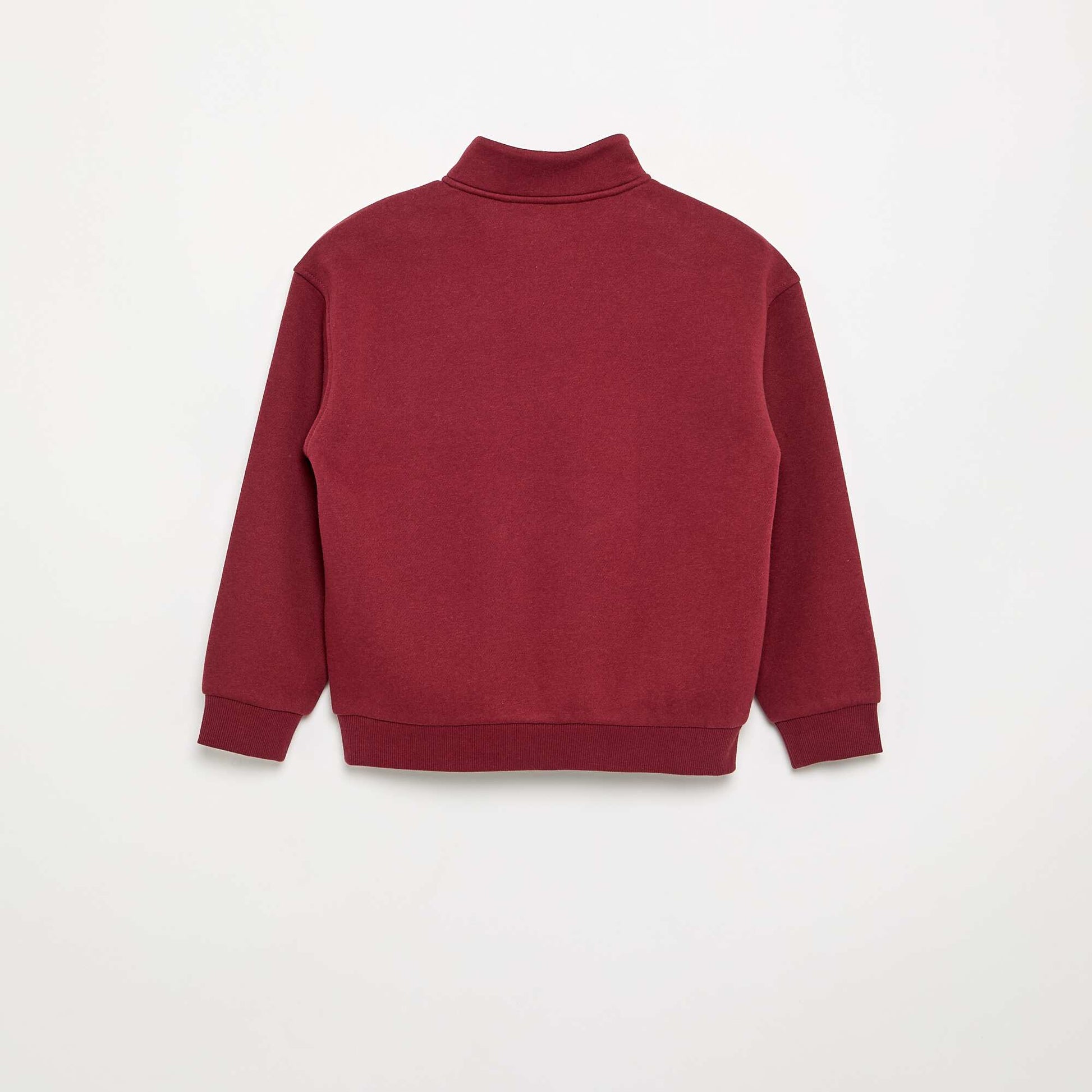 Quarter-Zip Fleece Sweatshirt RED