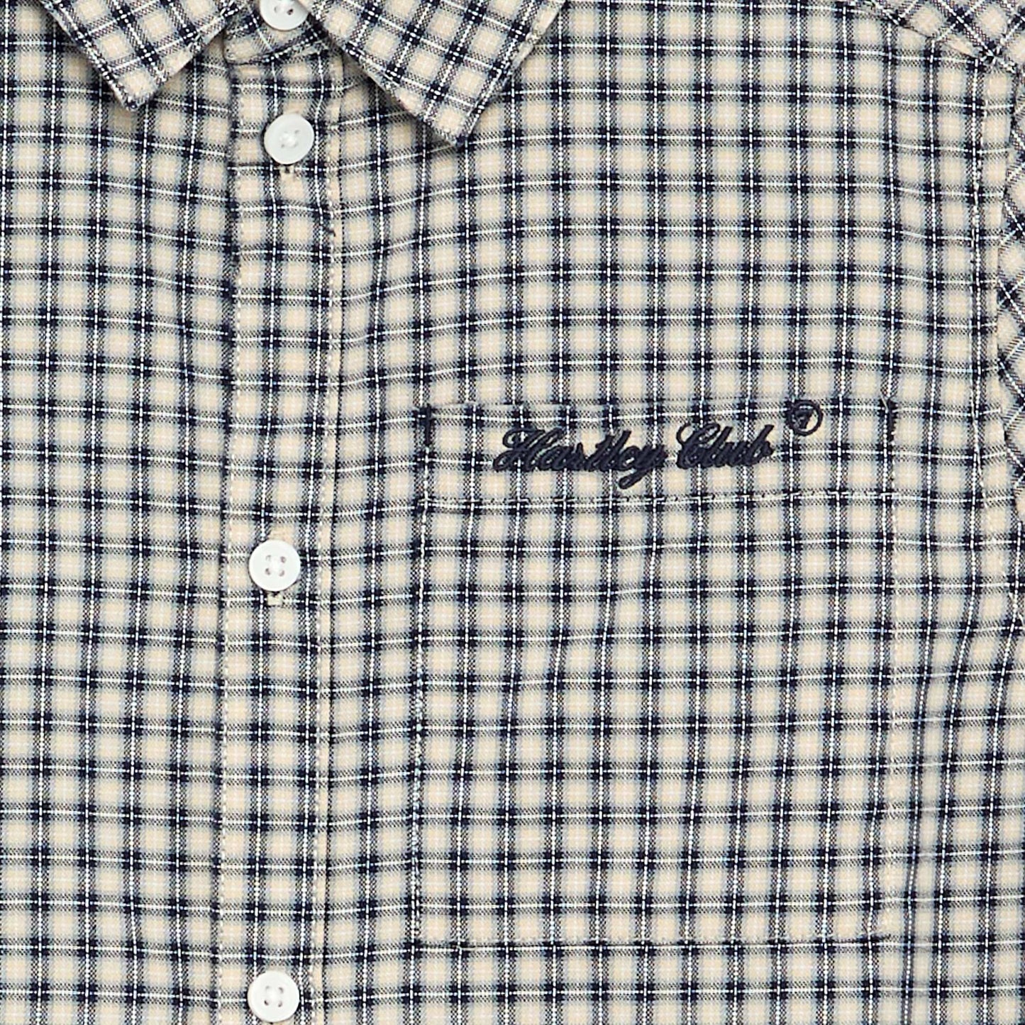 Checked flannel shirt WHITE