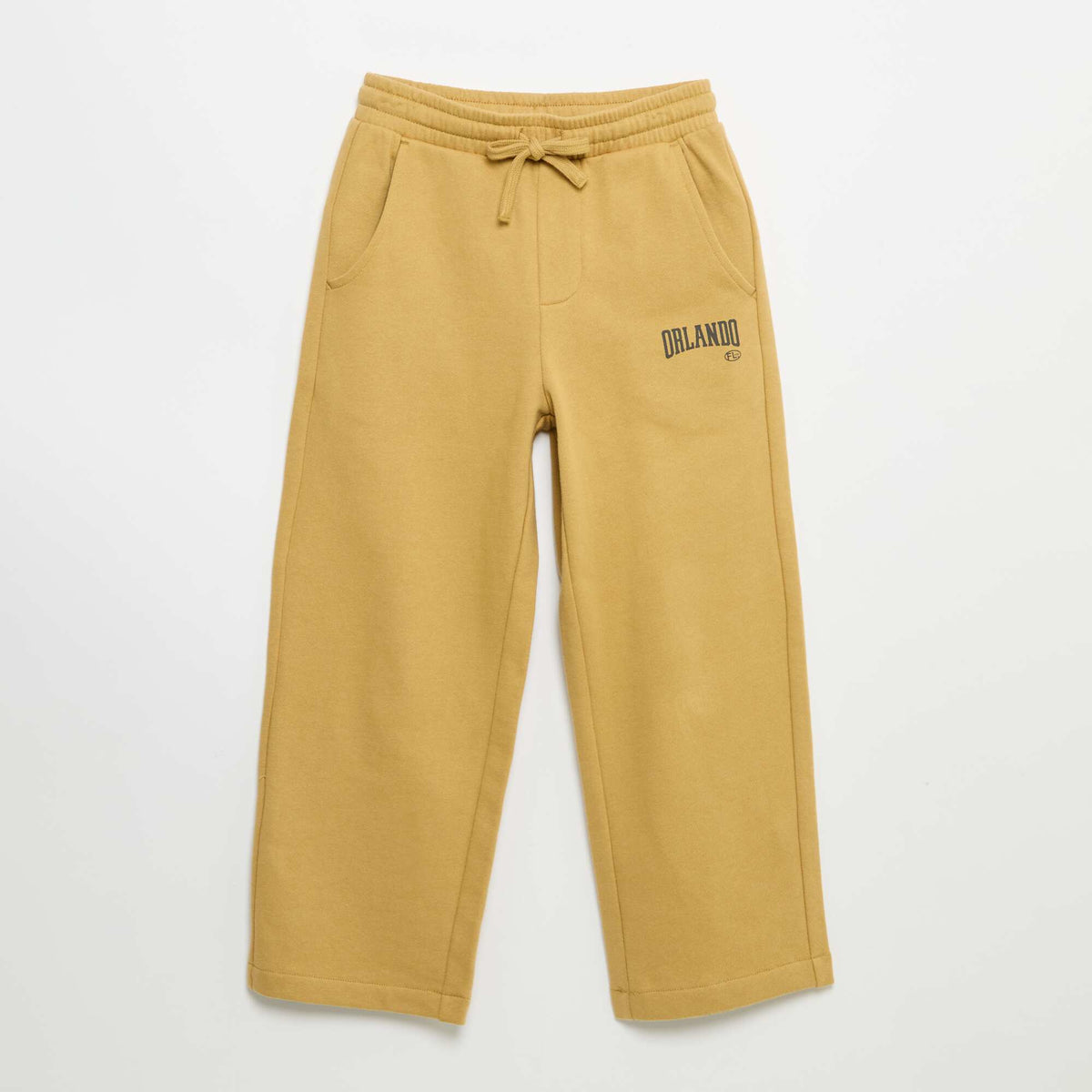 2-Piece Hooded Zip-Up Sweatshirt & Joggers Set YELLOW