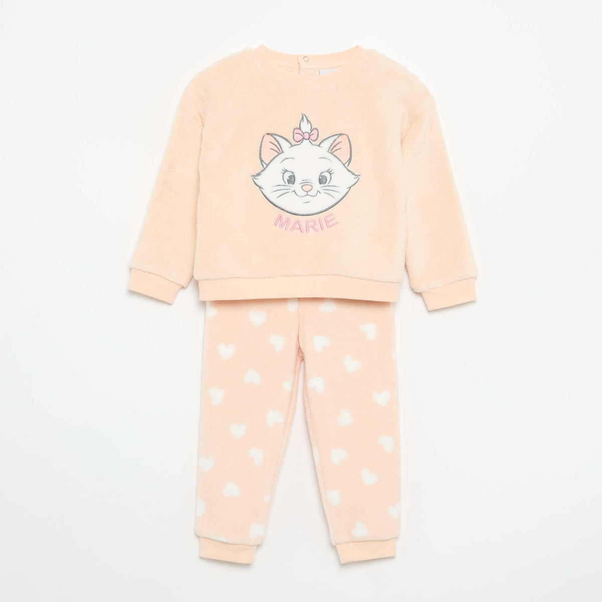 Disney 'Marie' Fleece Pyjama Set - 2 Pieces PINK