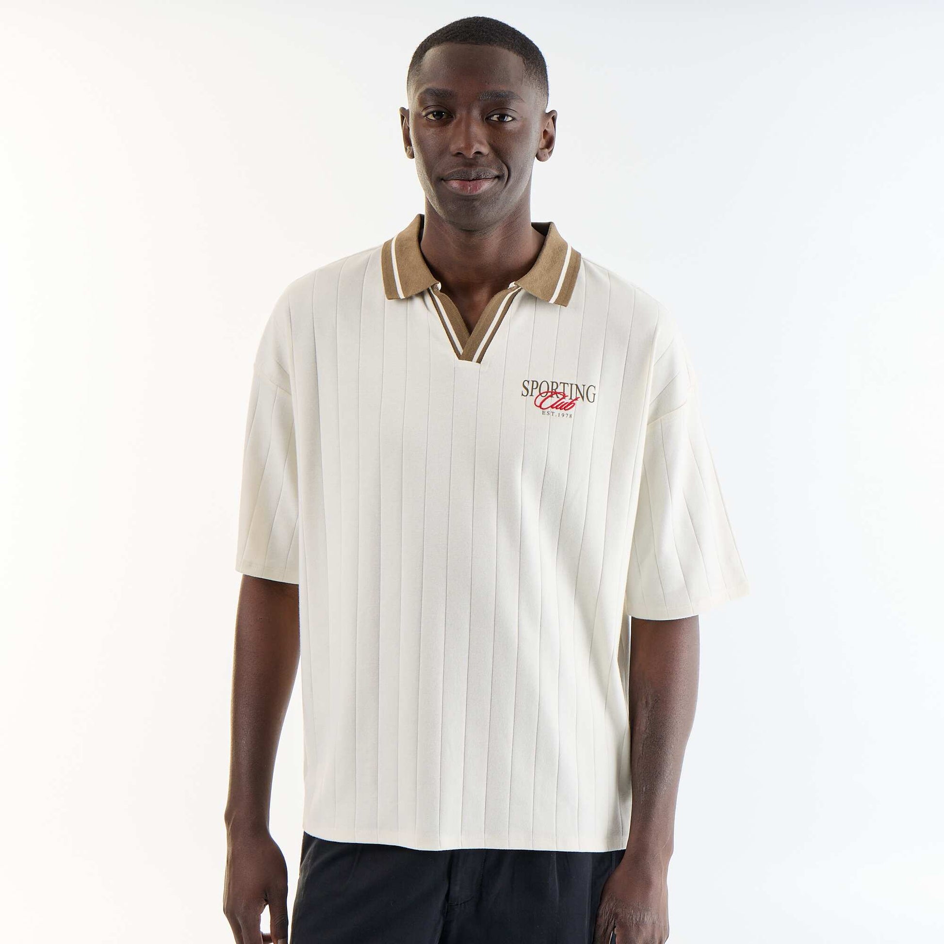 Comfort Fit Short Sleeve Polo BEIGE