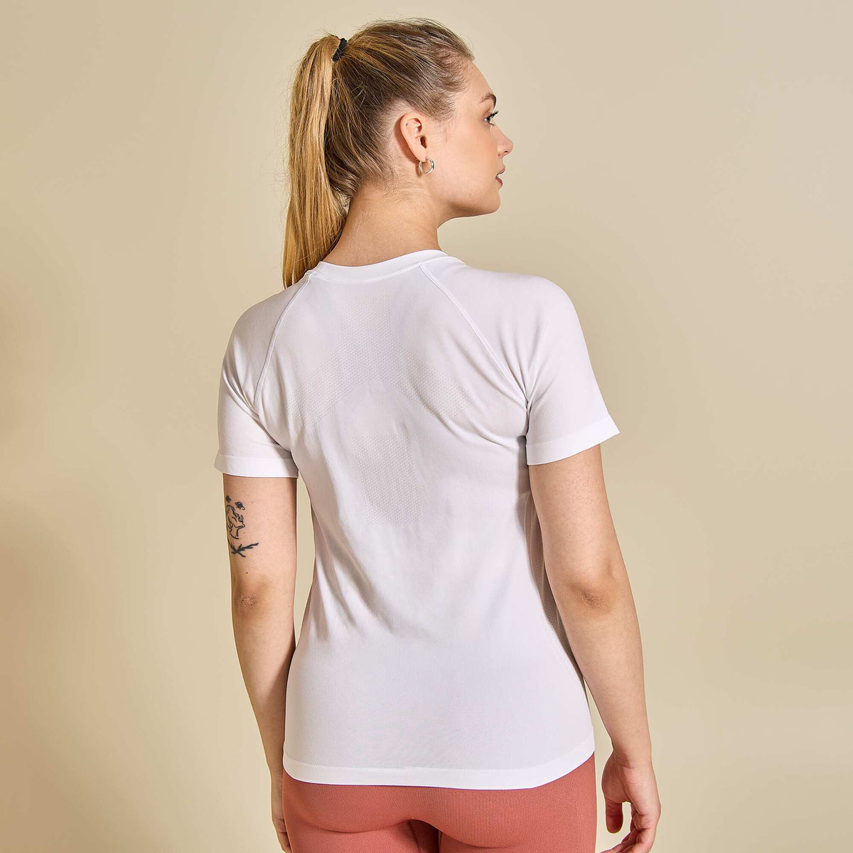 Second-skin effect sports t-shirt WHITE