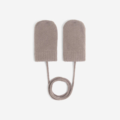 ხელთათმანების წყვილი თოკით ყავისფერი