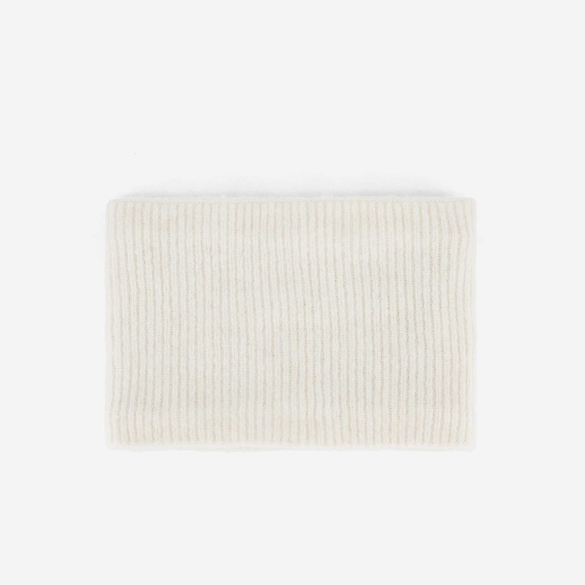 Fleece-Lined Knitted Neck Warmer BEIGE