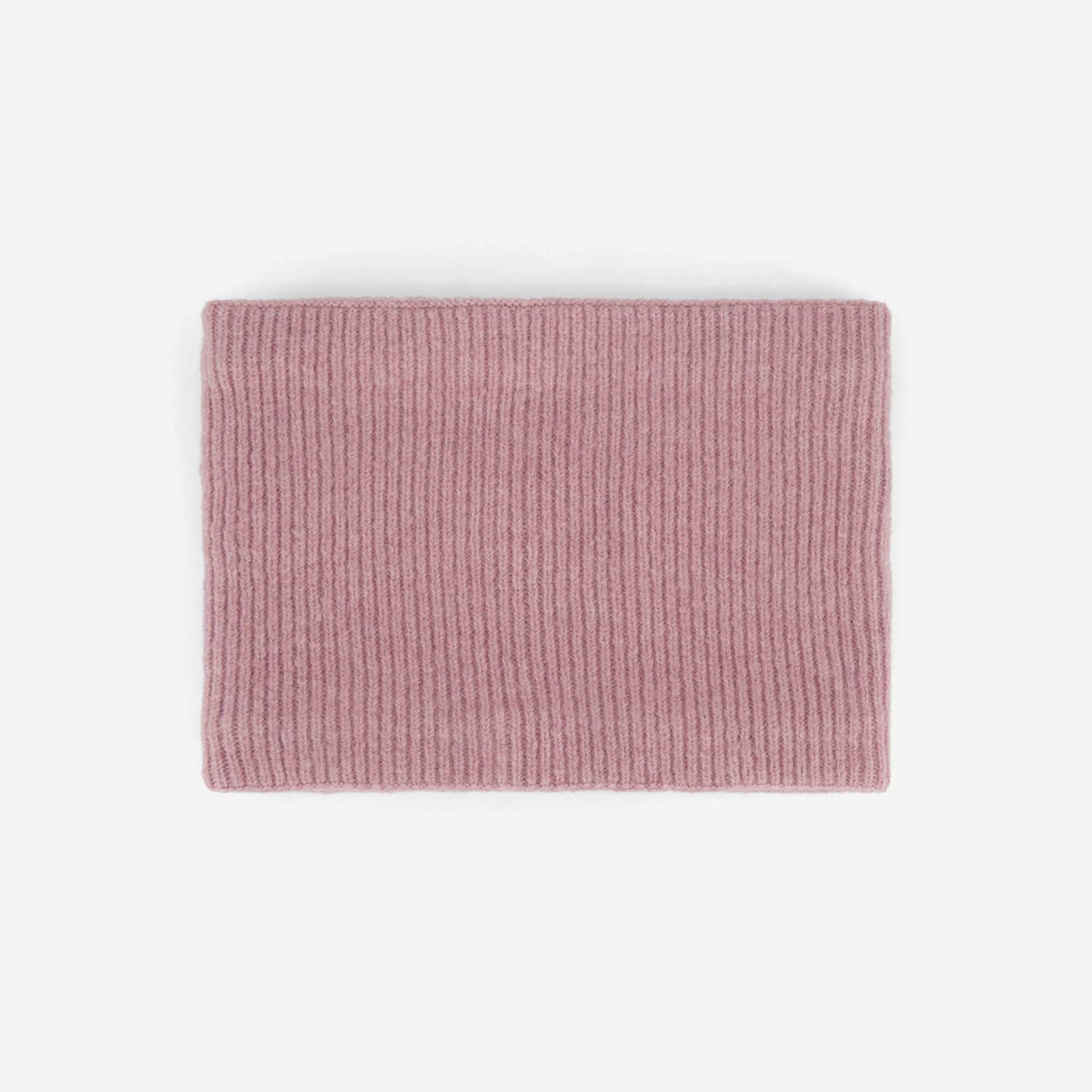 Fleece-Lined Knitted Neck Warmer PINK