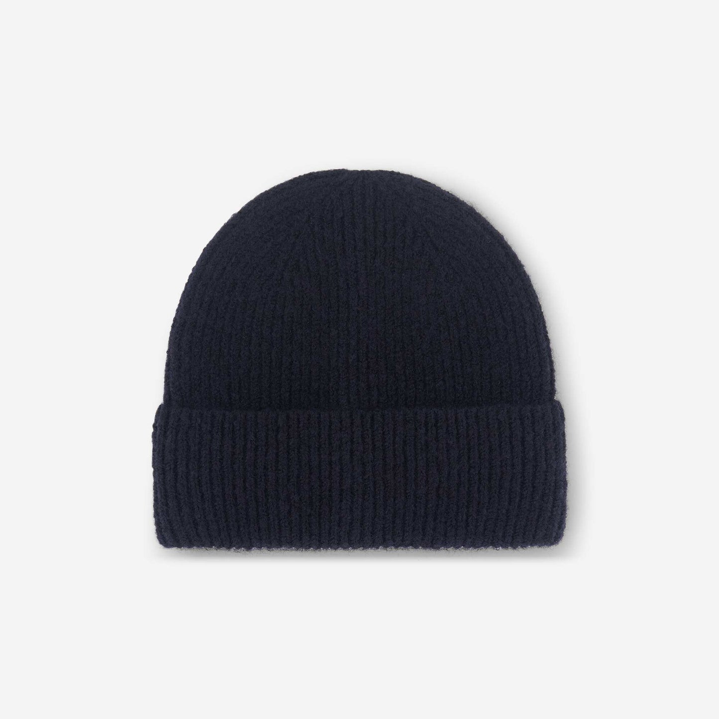 Solid Ribbed Knit Beanie BLUE