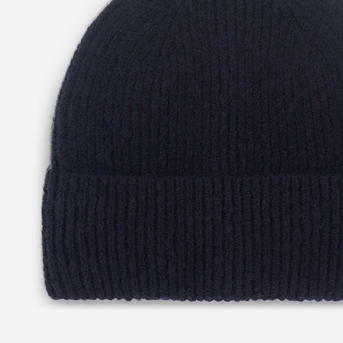 Solid Ribbed Knit Beanie BLUE