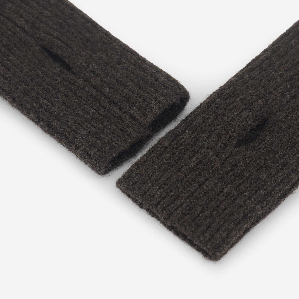 Fingerless Cuff Gloves BROWN