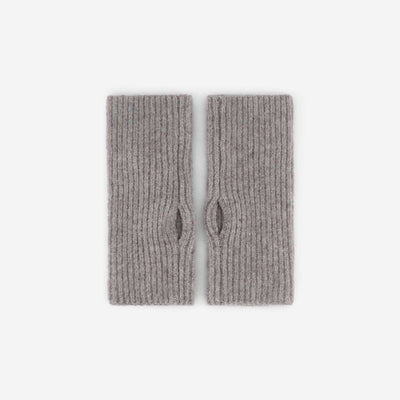 Fingerless Cuff Gloves BEIGE