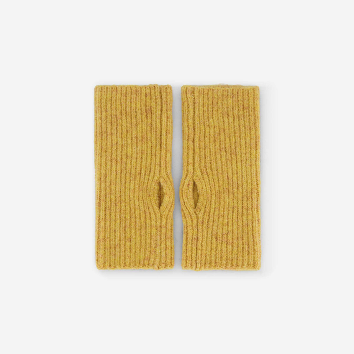 Fingerless Cuff Gloves YELLOW