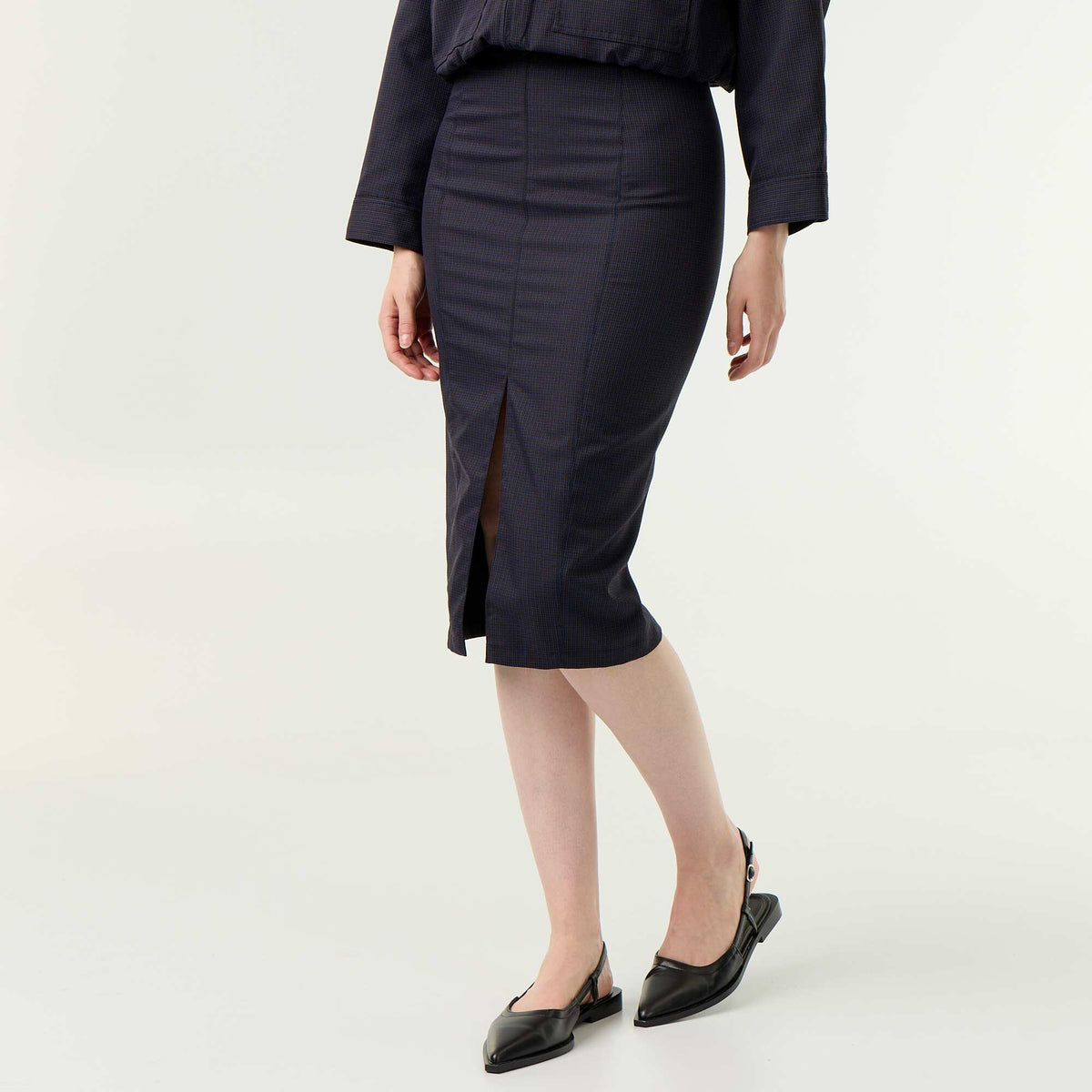 Bodycon midi skirt BLUE