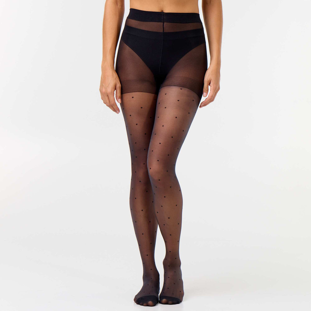 Polka Dot Tights BLACK